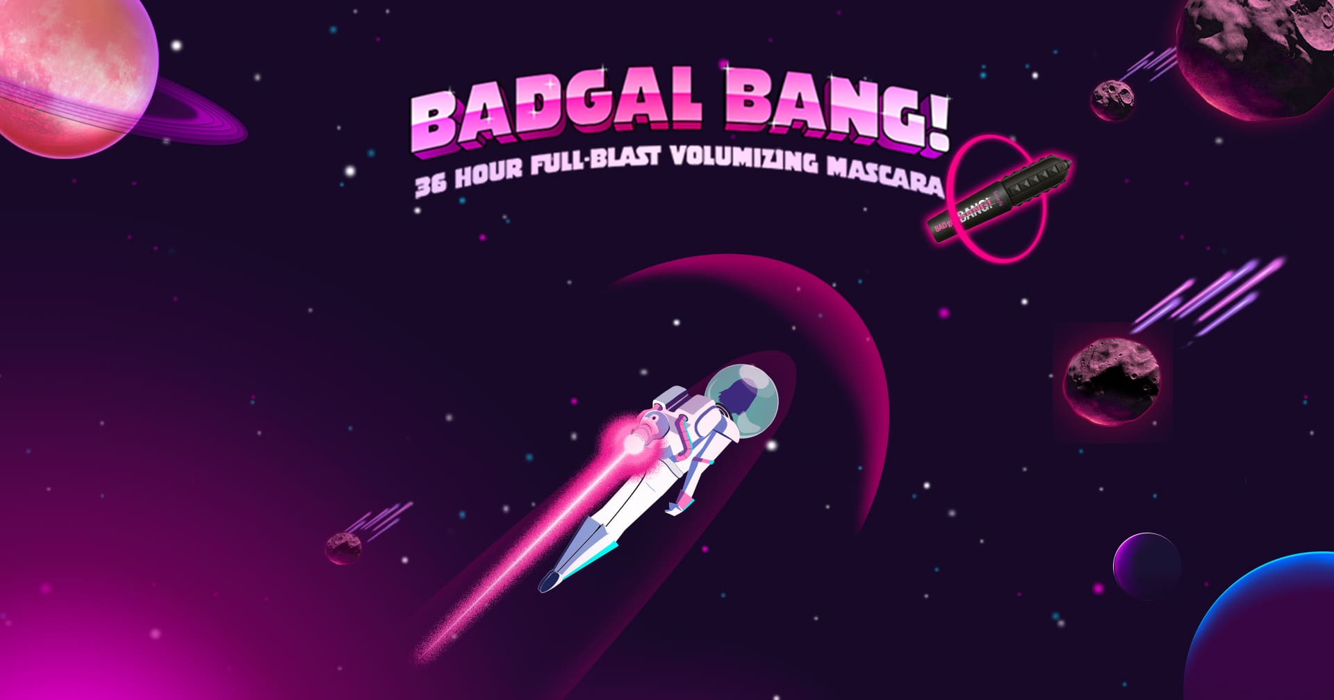 Badgal Bang, branded mini game, key visual